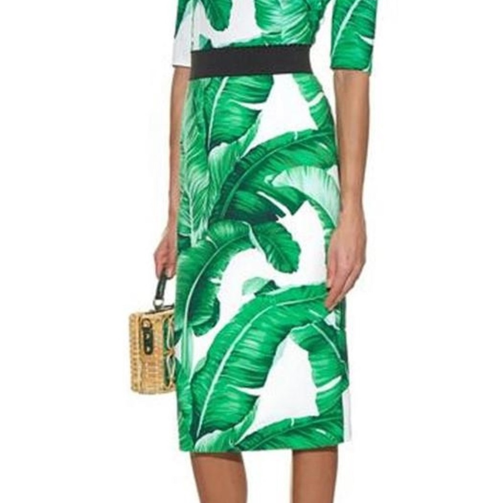 New Dolce & Gabbana Cady Midi Skirt